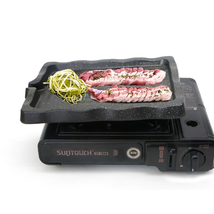 덕흥 주물 고기구이 사각 불판 7mm, 소 (320 x 235 x 40mm), 1개