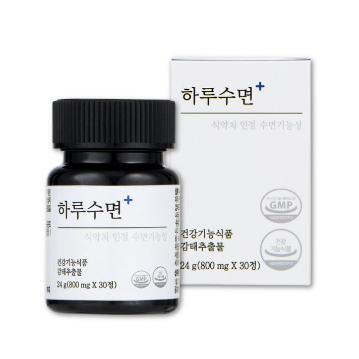 하루수면 숙면 수면 영양제 보조제 감태 추출물 수면건강연구소, 1개월 입문세트