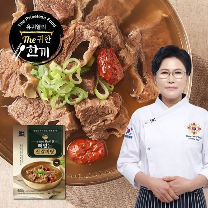 유귀열 유귀열의 The 귀한 뼈없는 진 갈비탕 600g*10팩, 없음