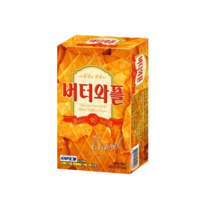 크라운제과 버터와플, 35g, 30개