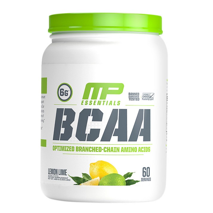 머슬팜 에센셜 BCAA, 레몬 라임(Lemon Lime), 468g