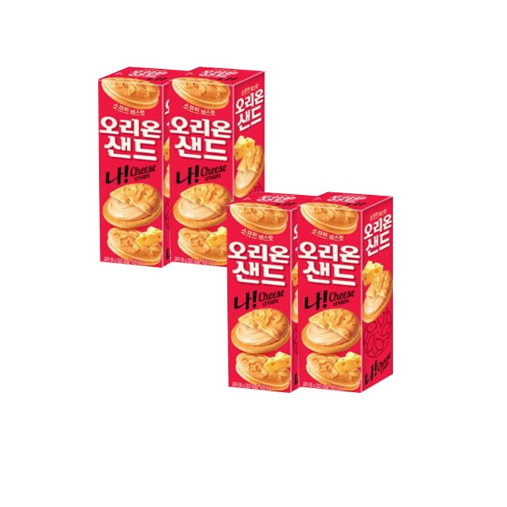 오리온 나 샌드과자, 58g, 4개