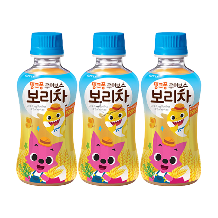 핑크퐁 루이보스 보리차 230ml, 보리차 12개