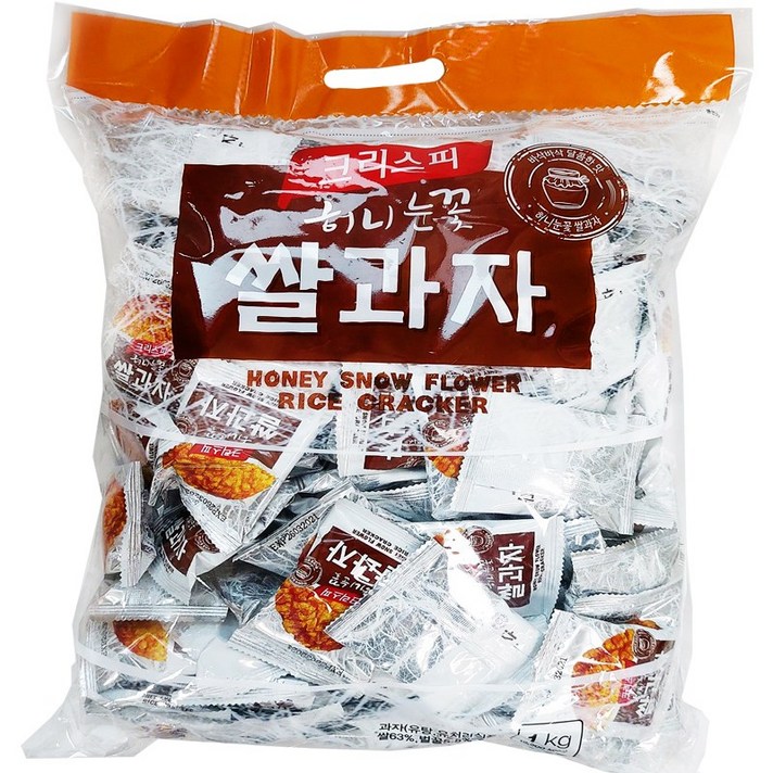크리스피 허니눈꽃 쌀과자, 1kg, 2개