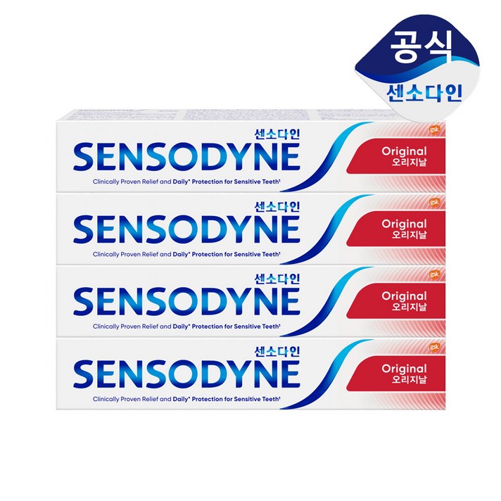 센소다인 오리지날 치약, 100g, 4개