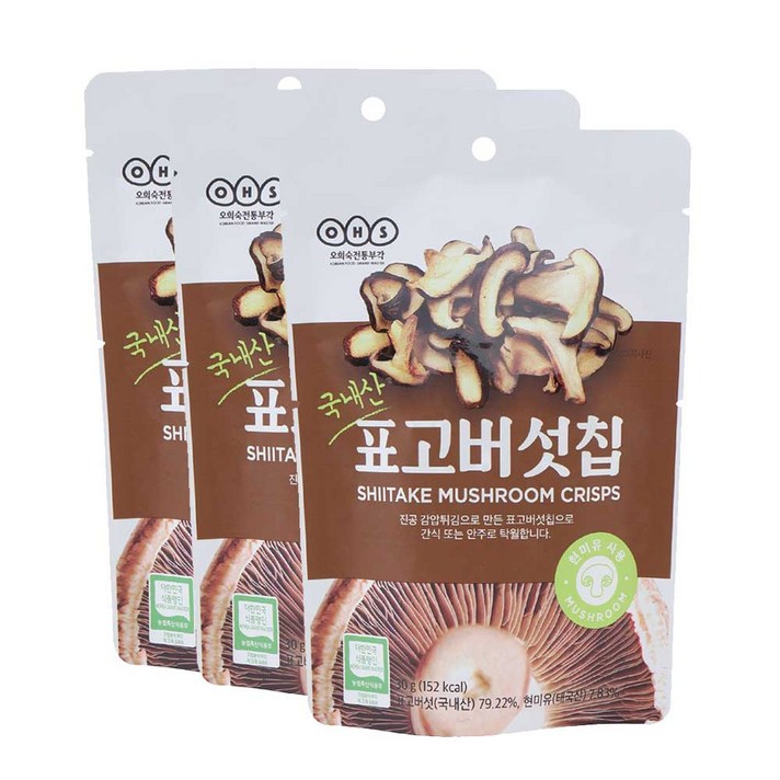 표고버섯칩 30g x 3개