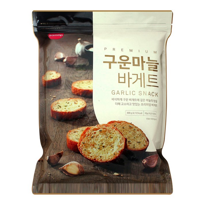 삼립 구운마늘 바게트 800g, 단품