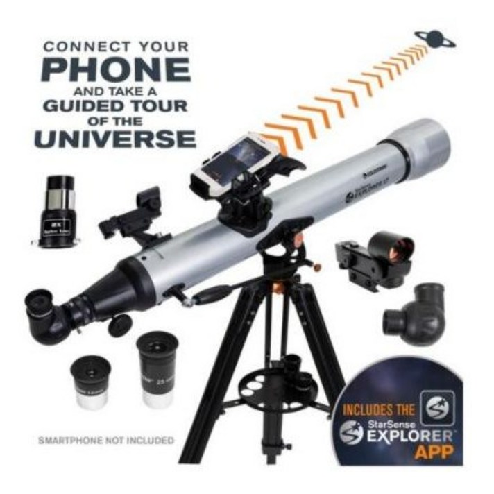 셀레스트론 22451 StarSense Explorer LT 80AZ 천체 굴절 망원경 80 mm 스마트폰 어플 호환