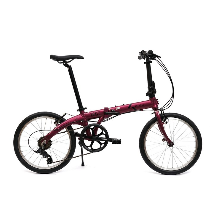 키후 브리즈 알로이 50.8cm 7단 미니벨로 자전거, 모노와인레드, 140cm