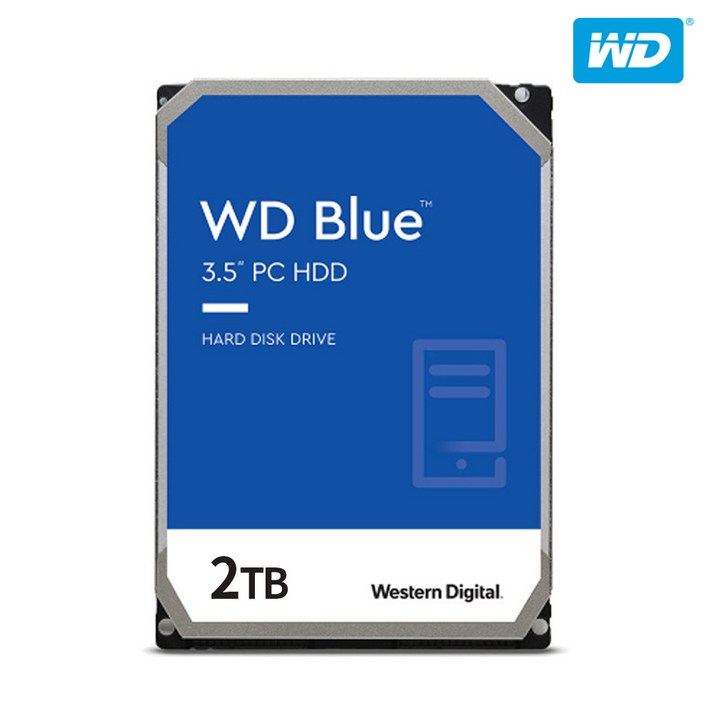 WD Blue HDD SATA3 하드디스크, WD20EZBX, 2TB