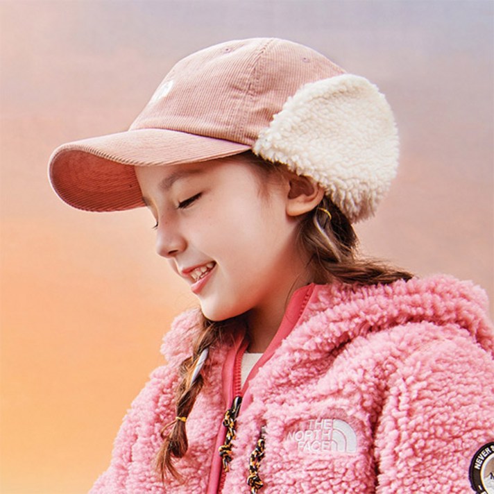 키즈 코듀로이 이어머프 캡 NE3CM52R_INP