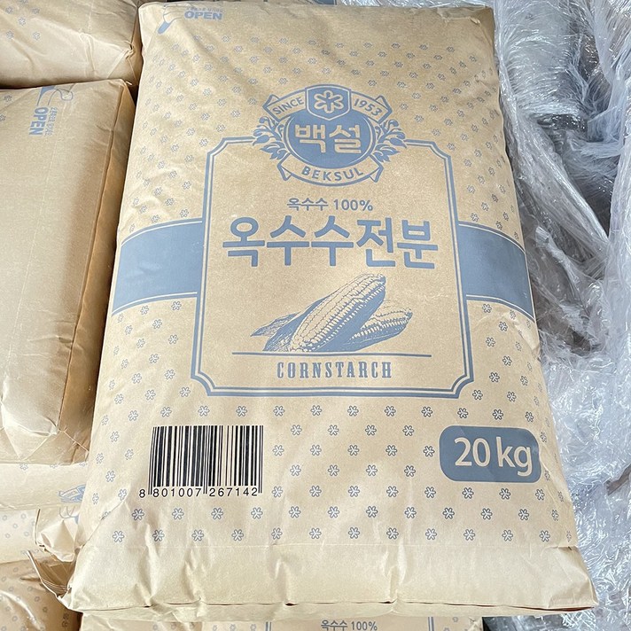 백설 옥수수전분, 20kg, 1개