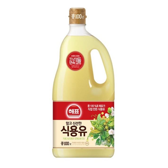 해표 식용유, 1.5L, 3개