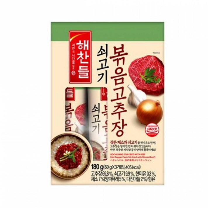 쇠고기 볶음 고추장 60g 3개입 총180g 비빔밥 고추장