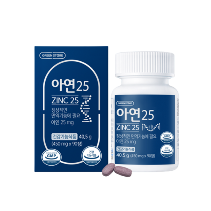 그린스토어 아연 25, 1개, 40.5g