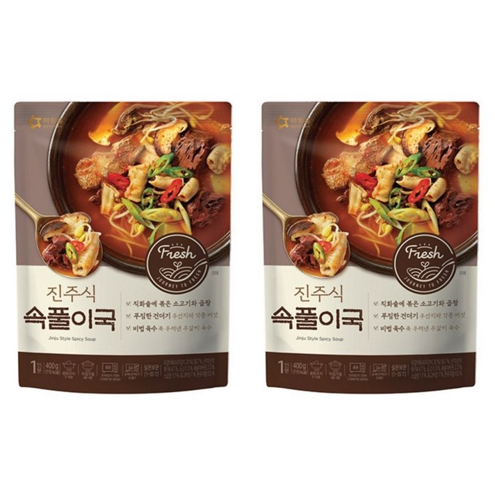 아워홈 진주식 속풀이국 400g x 2팩