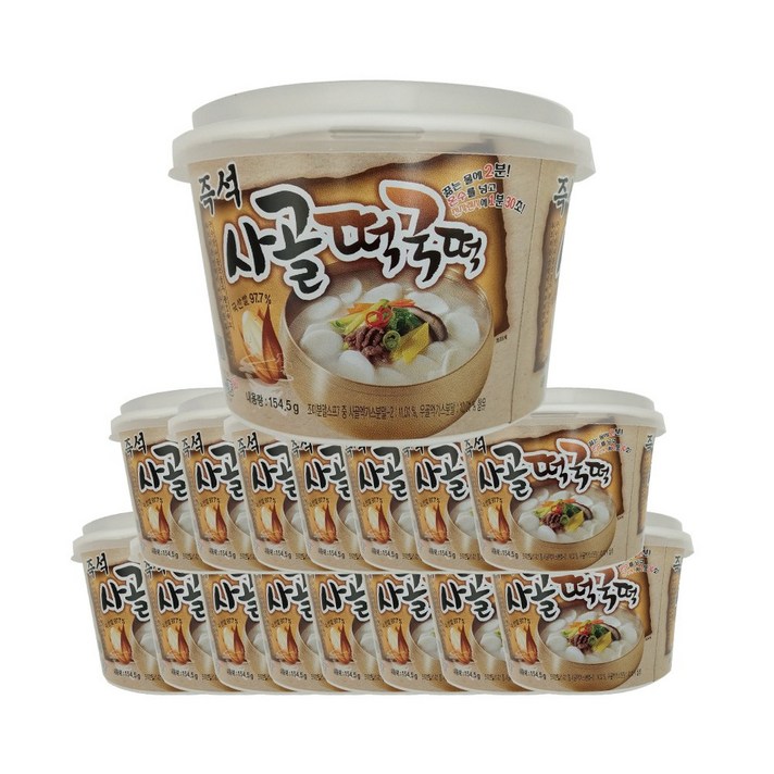 송학식품 즉석 사골떡국떡, 154.5g, 16개