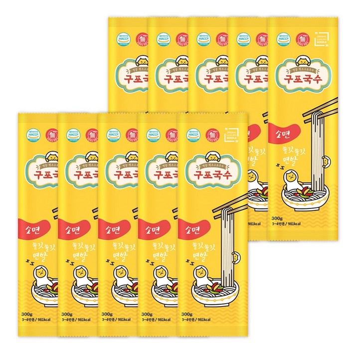 소확행몰 쫄깃 구포국수 사리 소면 300g x 10개