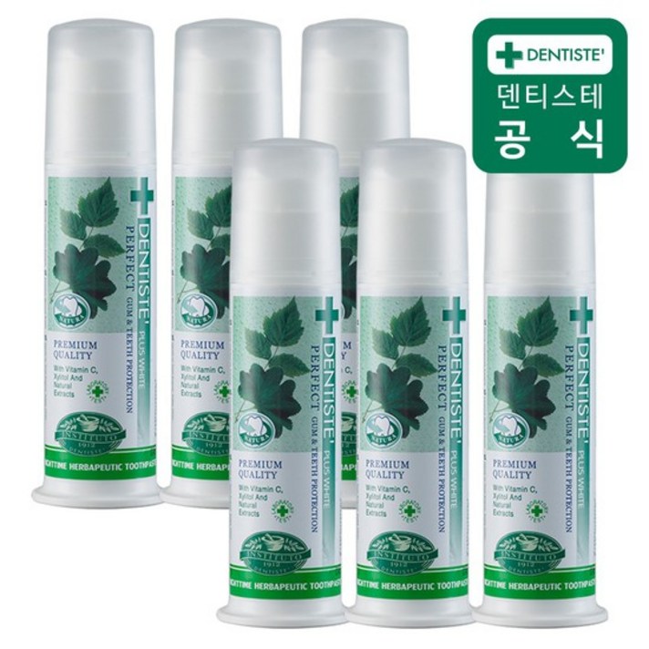 덴티스테 플러스화이트 치약 펌프형 170g 6개, 없음, 상세설명 참조