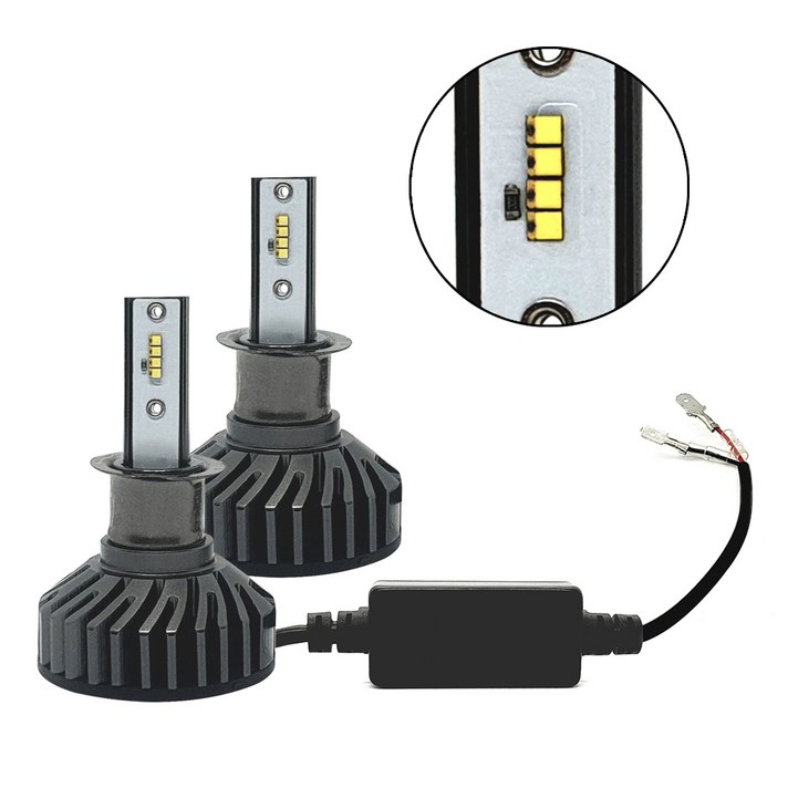 HCR 22000루멘 6500k LED헤드라이트 전조등 안개등 화물차24V호환 전차종호환 H1 H3 H4 H7 H8 9005 9006 881, 1세트