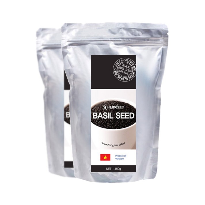 뉴트리시드 베트남산 바질시드 450g, 베트남산 바질시드 450gx2개+계량스푼(5%할인)