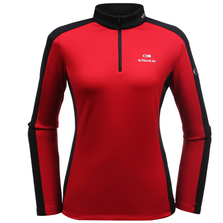아이더 아이더(EIDER) 이월상품 여성용 파워스트레치소재 배색형집업티셔츠 신축성우수 안감기모 DWW19226 DOLF (돌프) β ZIP TEE R2