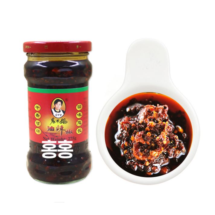 홍홍 중국식품 라오간마 고추기름 라오깐마 노깐마 마라탕 훠궈, 275g