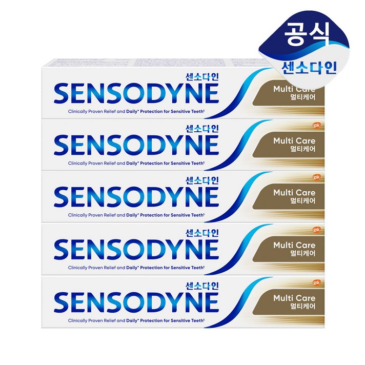 센소다인 멀티케어 치약, 100g, 5개