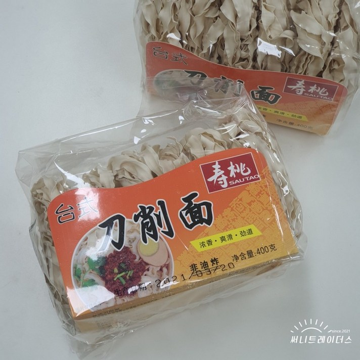 써니뭐니 대만칼국수 도삭면 중국식품 건면 중국국수 400g