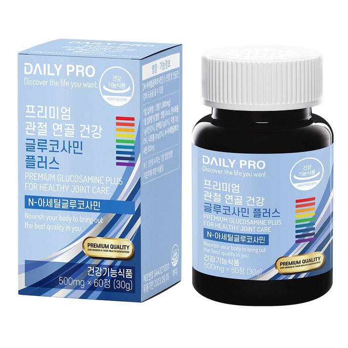데일리프로 프리미엄 관절 연골 건강 글루코사민 플러스, 60정, 1개