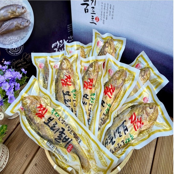 영광법성포 3분 OK 찐보리굴비 10미 실속형 선물세트 1 box 2.30 kg 내외 (10미) 29-30 Cm, 1박스, 2.3 kg 내외 (10미) 29-30 cm