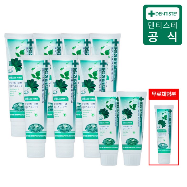 (최신상/기획특가)NEW덴티스테 플러스화이트 브리즈민트 치약세트
