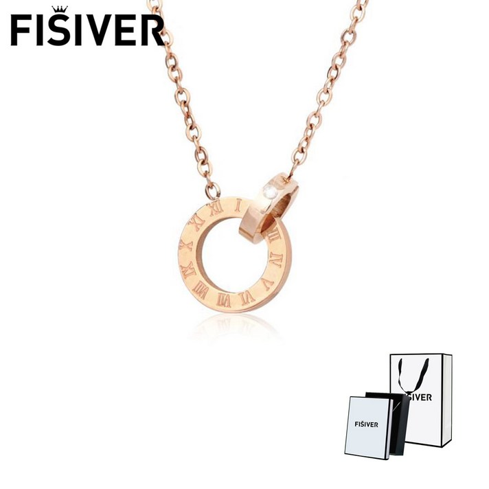 FISIVER 패션목걸이 티타늄 스틸 쇄골 목걸이 XL266