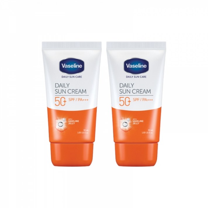 바세린 데일리 선케어 선크림 SPF50+ PA++++ 2개 썬크림, 50ml, 1세트