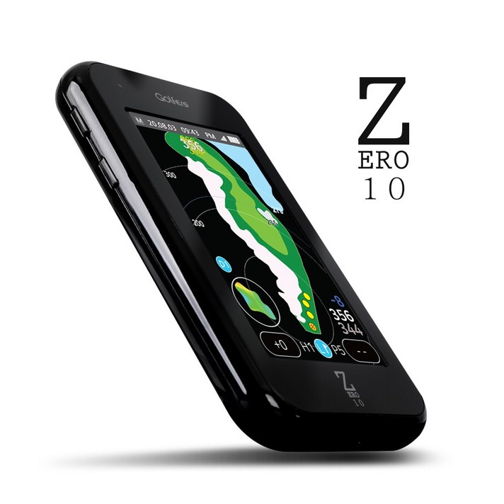 터치형 GPS골프거리측정기 그린뷰 제로텐 ZERO10, 블랙