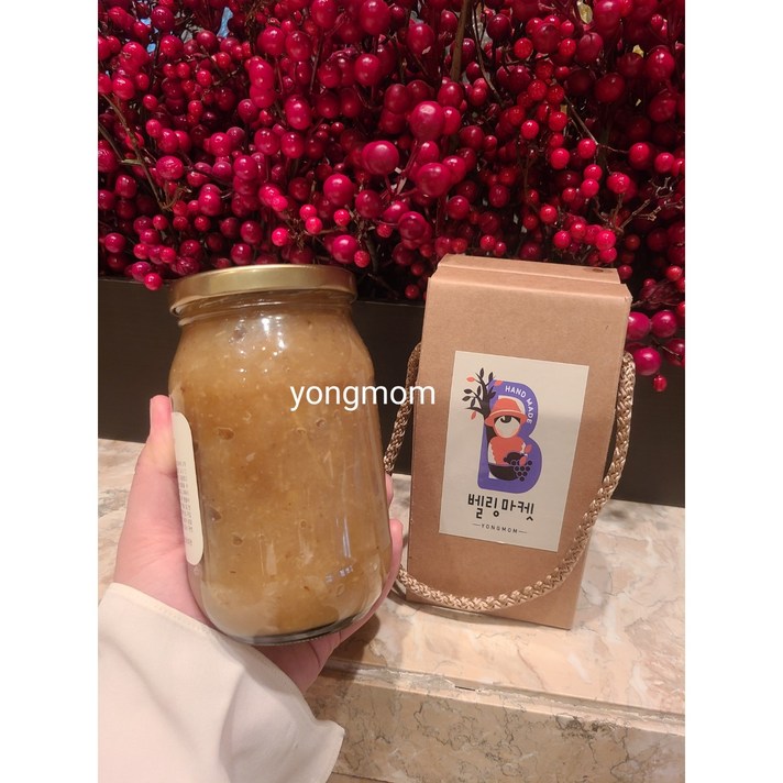 배도라지생강청 / 국내산 약도라지 쌀조청 생강청 도라지청 건강차 부모님 선물, 500g 배도라지생강청