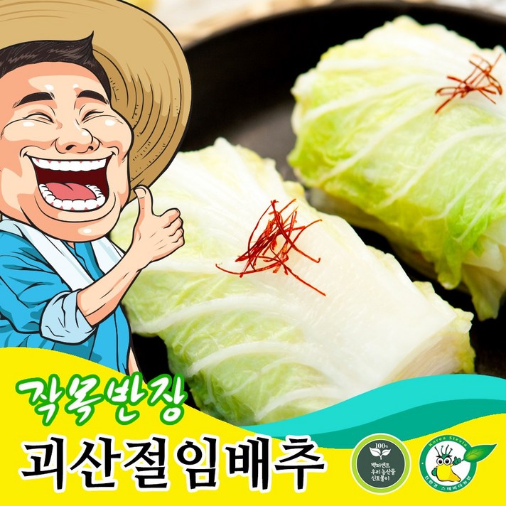 괴산닷컴 작목반장 괴산절임배추 20kg 정말 맛있는 절임배추 고랭지, 11월24일도착