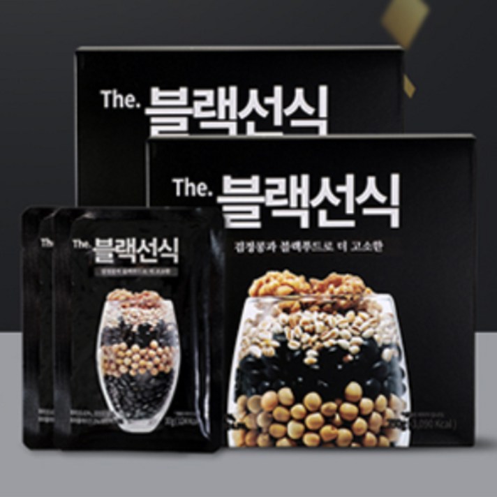 블랙선식 아침대용 건강식 다이어트 식사대용 저탄수화물, 750g, 4개
