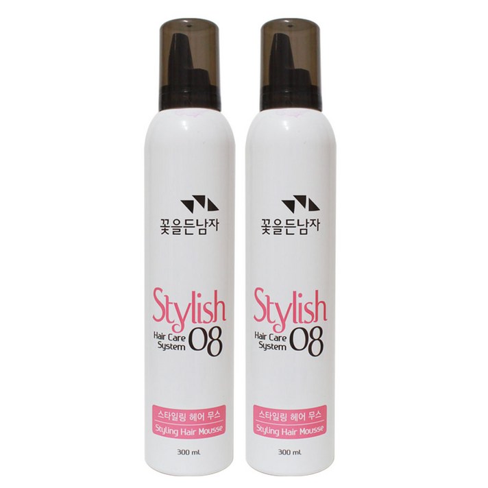 꽃을든남자 헤어케어 시스템 스타일링 헤어무스, 2개, 300ml