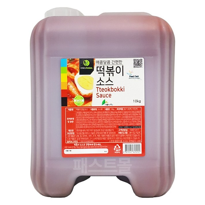 이슬나라 그맛 떡볶이소스, 10kg, 1개