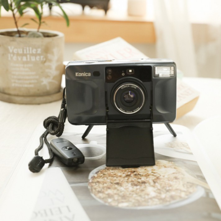 필름카메라 코니카 Konica Big Mini Standa+Remote Control+Strap