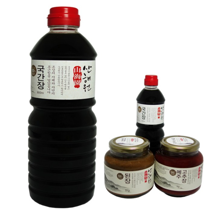 산해원 영양 전통재래 한식간장 (900ml), 900ml, 1병