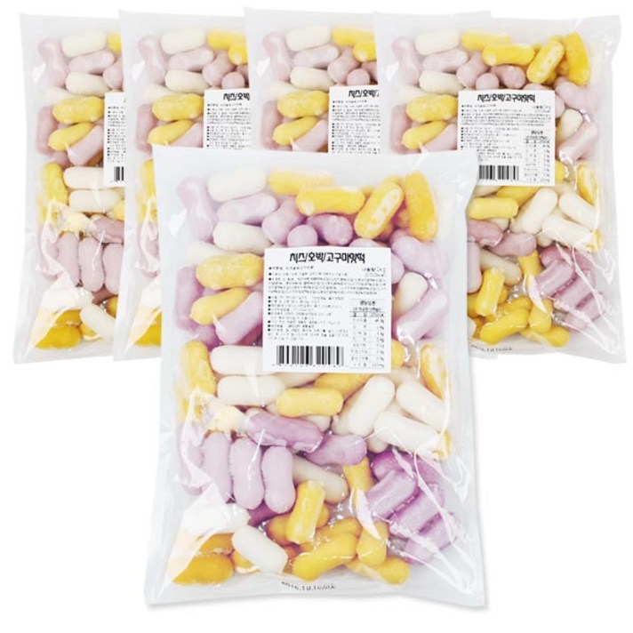 벅스웨이 치즈호박고구마떡볶이 1kg(드라이아이스), 5개, 1kg