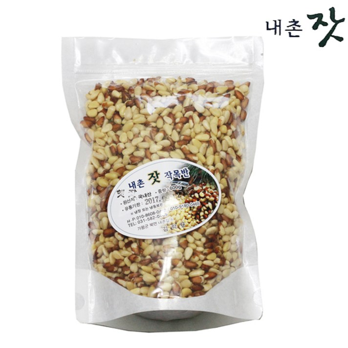내촌잣 600g황잣 가평잣, 1개, 황잣600g