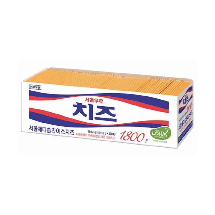 서울우유 서울 체다 슬라이스치즈 100매