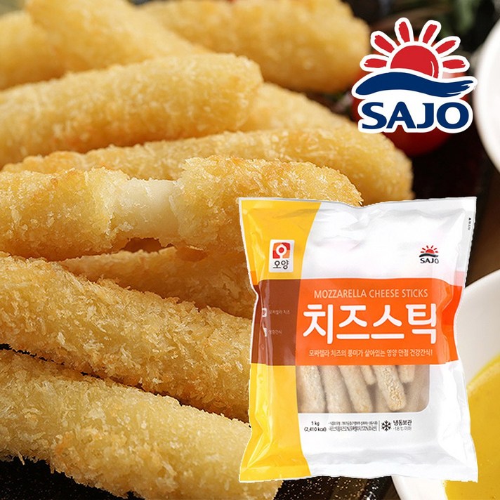 사조오양 치즈스틱 1kg 치킨너겟 팝콘치킨 치킨텐더, 1000g