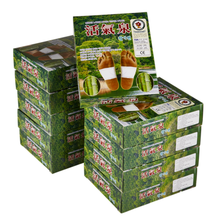 활기천 발패치 죽초목초 수액시트 힐링 발바닥패치 10상자(300매), 10box, 30매입