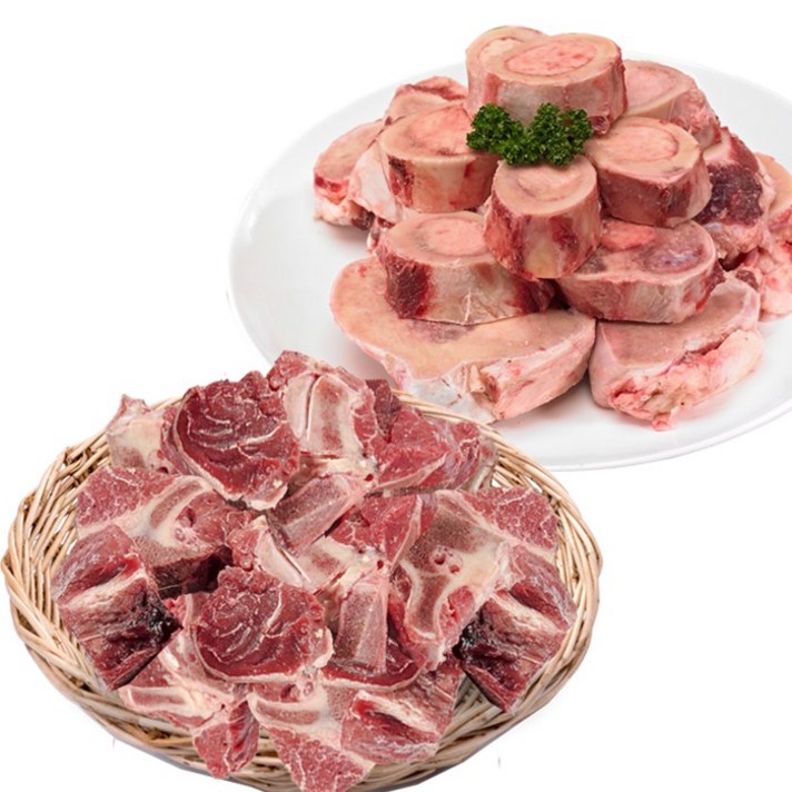 황금한우 우족/사골/잡뼈/사태 등 한우보신 고르기 (옵션선택), 1개, 사골2kg+잡뼈1kg