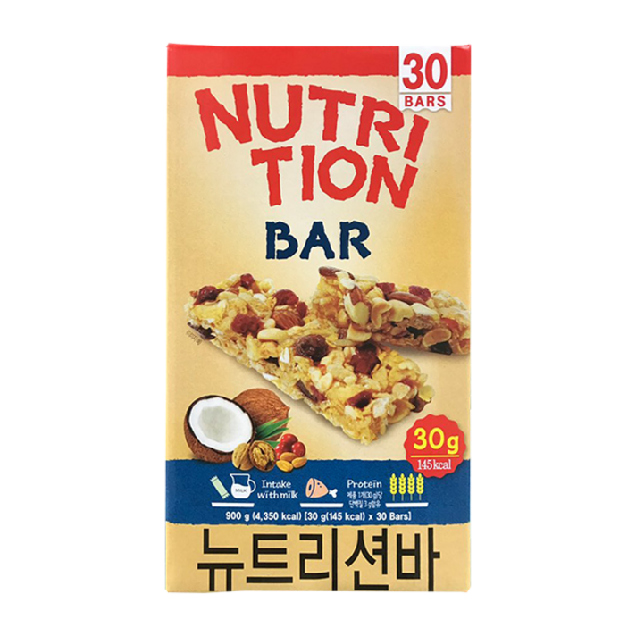 엄마사랑 뉴트리션바 30gx30개입 900g 9가지 견과류 과일 곡물담은 바, 30g, 30개입