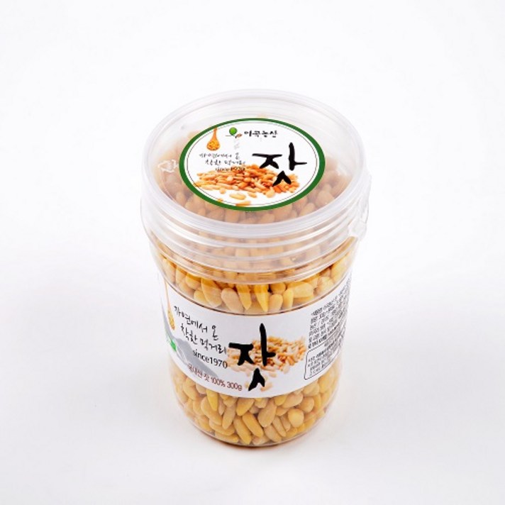 가평 잣 이곡농산 2021년 햇잣 300g 용기 백잣 국내산, 1개, 300g용기 백잣
